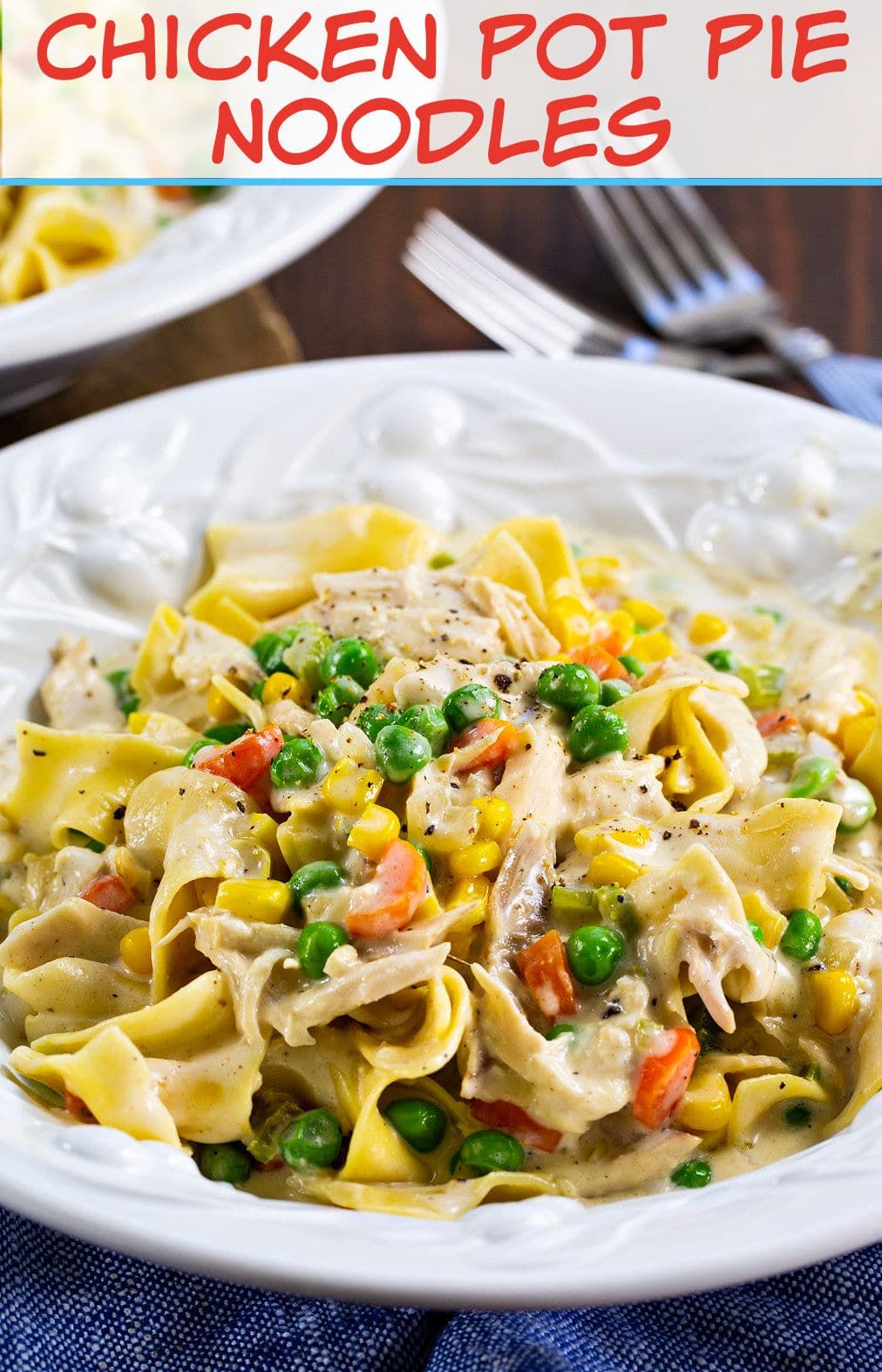 Chicken Pot Pie Noodles